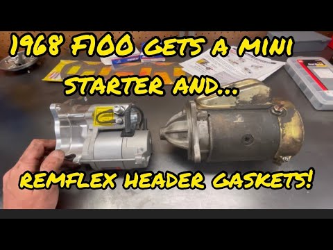 1968 F100: Powermaster Mini XS Starter & Remflex Header gaskets