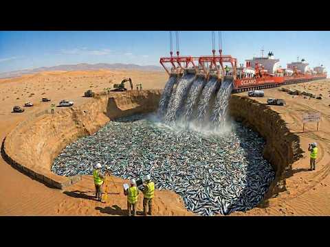 China released half a million tons of fish into the desert and left them behind. The result shocked!