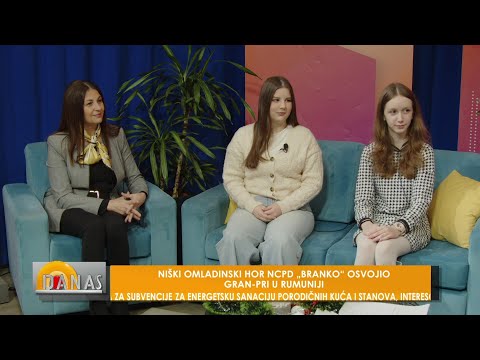 NIŠKI OMLADINSKI HOR NCPD "BRANKO" OSVOJIO GRAN-PRI U RUMUNIJI - DANAS 22.12.2025 #emisija #danas