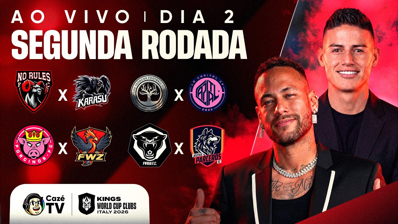 AO VIVO: DIA DE FURIA NA KINGS LEAGUE! | COPA DO MUNDO DE CLUBES KINGS LEAGUE | 2ª RODADA