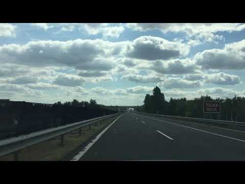 Driving in Hungary 2021 - M6 motorway Dunaújváros - Dunaföldvár.
