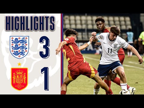 England U17 3-1 Spain U17 | Mikey Moore Stunning Strike Sees Young Lions Through! | UEFA U17 EURO's
