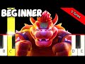 5 Super Mario Bros Movie Songs Easy And Slow Piano Tutorial Beginner