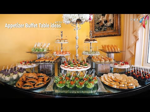 Wedding Appetizer Buffet Table #031+ | finger food ideas for party |catering food ideas