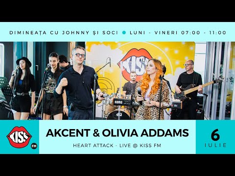 Akcent & Olivia Addams -  Heart Attack (Live @ Kiss FM)