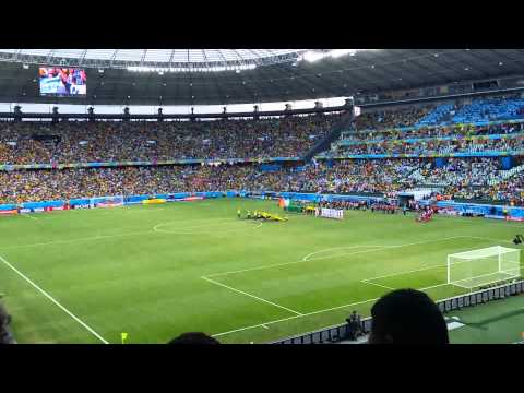 Greece vs Ivory Coast 2014 World Cup in Fortaleza, Brazil Greek National Anthem