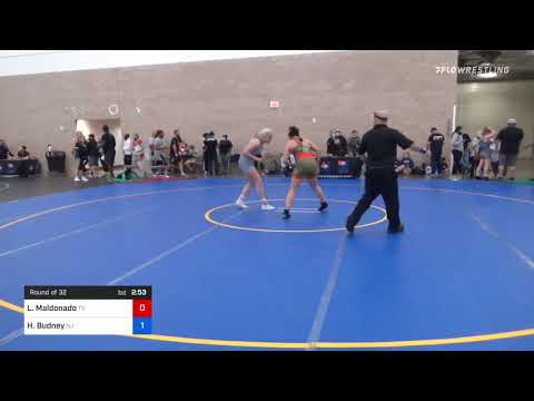 65 Kg Round Of 32 - Lorissa Maldonado, Tx Vs Hailey Budney, Nj