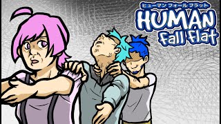 【４人実況】一歩進んで…　Human: Fall Flat