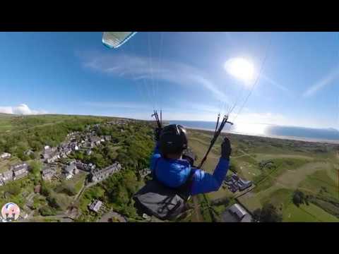 Launching at Harlech and soaring the castle