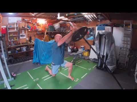 Gym Exercise - Land Mine Kneeling Press