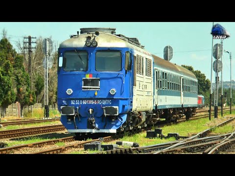 Arădeanca 60-1389-5 cu Trenuri Internaționale în Gara Episcopia Bihor - 15 Iulie 2023