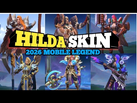 HILDA ALL EPIC SKIN ( TANK /FIGHTER)_#mobilelegends #mmlbb🤯