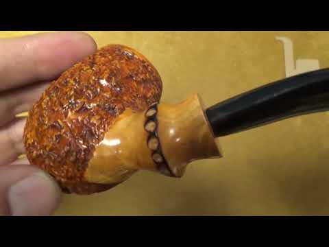 Pipa Radice Rind falso bamboo - Bent Egg - RA236