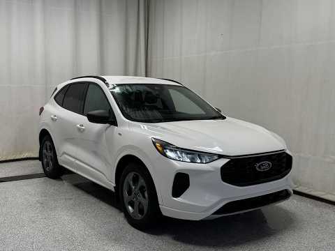 2024 Ford Escape ST-Line AWD in White for sale at Park Mazda in Sherwood Park, AB