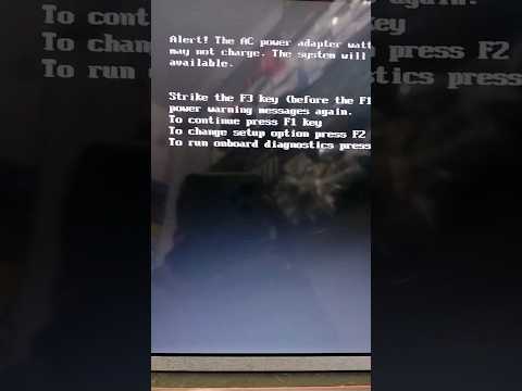 Alert The AC power Adapter Wattage And Type Cannot be Determined Error@macnitesh