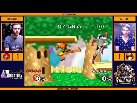 2019 Philly Melee Arcadian @ The Lab - Sporsinick (Samus) vs Battery (Falcon) - Losers Quarter-Final