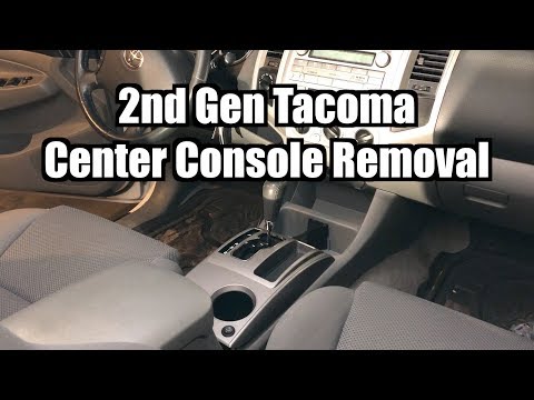 05-15 Tacoma Center Console Removal
