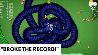 From Zero to MEGA WORM! 🐍 | Breaking All Records in One Run! #wormzone #wormszone.io