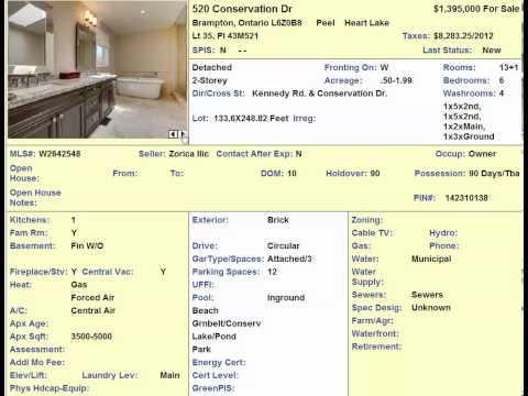 520 Conservation Drive Brampton, Ontario Home For Sale