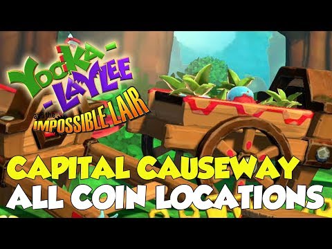 Yooka-Laylee And the Impossible Lair Capital Causeway All Coin Locations
