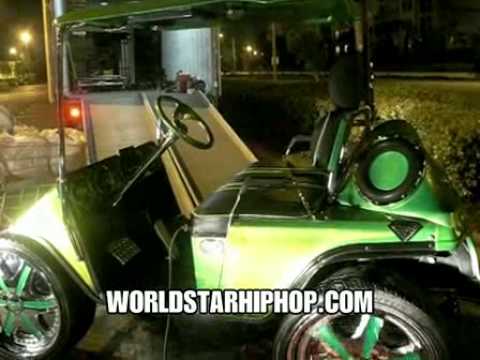 Who's Golf Car Hotter Than This? T-Pain's Fixed Golf Cart! -{Xclusive}