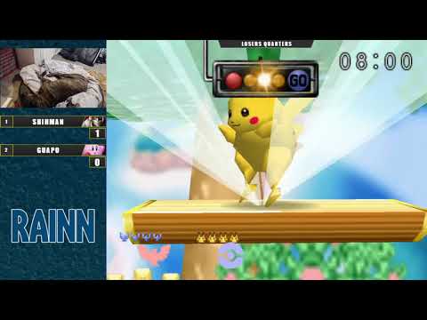 Charity West Losers Quarters - Shihman (Falcon) Vs. Guapo (Kirby, Pikachu) Super Smash Bros. - SSB64