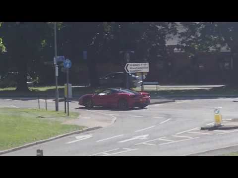 Ferrari 488 GTB full throttle acceleration - epic turbocharged V8 sounds!