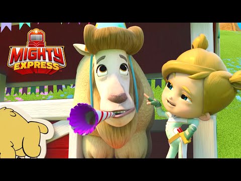 Faye and Liza Get that Goat! 🐐| Mighty Express Clips | Cartoons for Kids