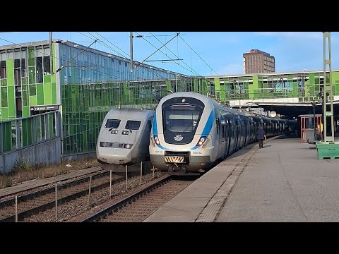 7 Minutes Of Swedish Trains In Älvsjö Train Station  #Trains  #Trainspotting