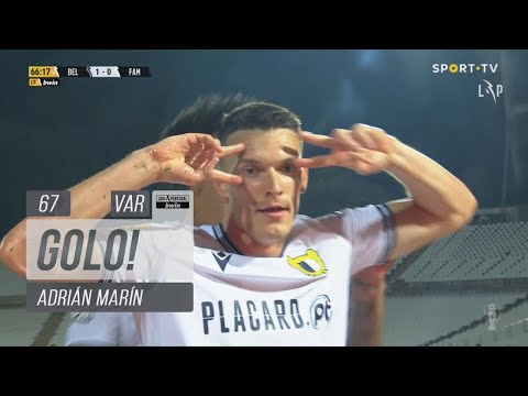 Goal | Golo Adrián Marín: Belenenses SAD 1-(1) Famalicão (Liga 21/22 #33)