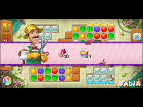 Gardenscapes Level 2445. No Boosters used