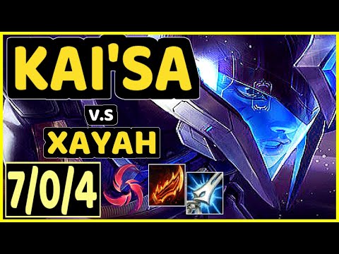 XDSMILEY (KAI'SA) vs XAYAH - 7/0/4 KDA BOTTOM ADC GAMEPLAY - EUW Ranked GRANDMASTER
