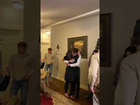 Mom gets a hug after Rad's mission call is announced. :)