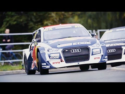 The quickest route through Riga with Mattias Ekström.