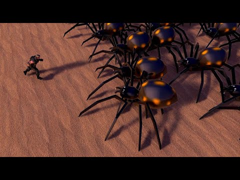 Chuck Noris vs 100 Giant Spiders - Ultimate Epic Battle Simulator