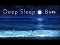 8 Hours Ocean Waves At Night For Deep Sleep Relaxing Tropical Beach At Night For Sleeping