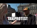 Taxichauffeurs demonstreren door te gaan lopen