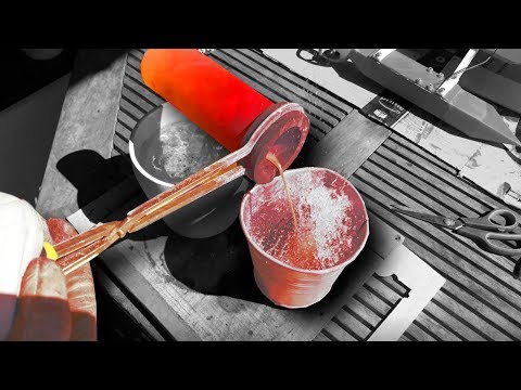 Pouring MOLTEN COPPER into water!!