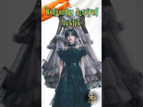 Wednesday inspired outfit for 6 years old baby🖤 Contact 📞8015670476 for Customisation💃 #ootdinspo