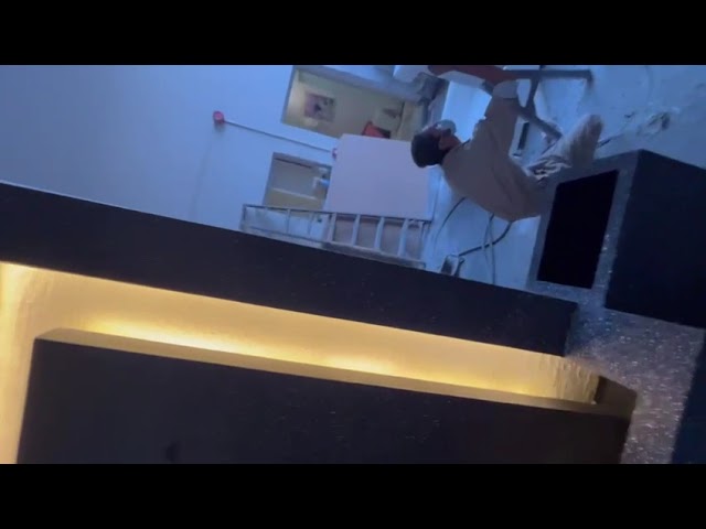 Waterfall with side basins