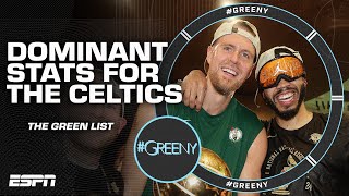 GREENY'S LIST of DOMINANT stats from the Boston Celtics' season 🏆 | #Greeny