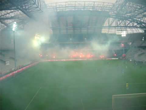 Lech - Zagłębie  oprawa meczu