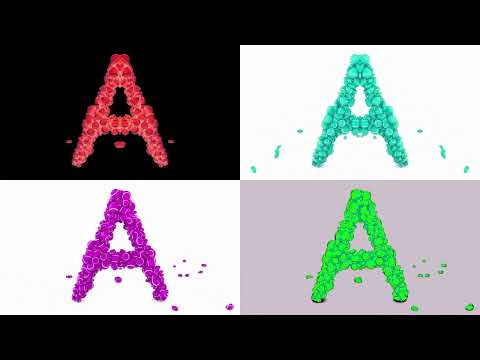 Learn ABC's with 3D Colorful Candies Sponsored By Gamavision Csupo Effects Combined