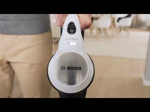 Bosch BCS711EXT Įkraunamasis dulkių siurblys Unlimited 7, Juodas video