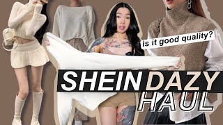 Knitwear Under $50 from SHEIN DAZY | HUGE Try-On Haul & First Impressions