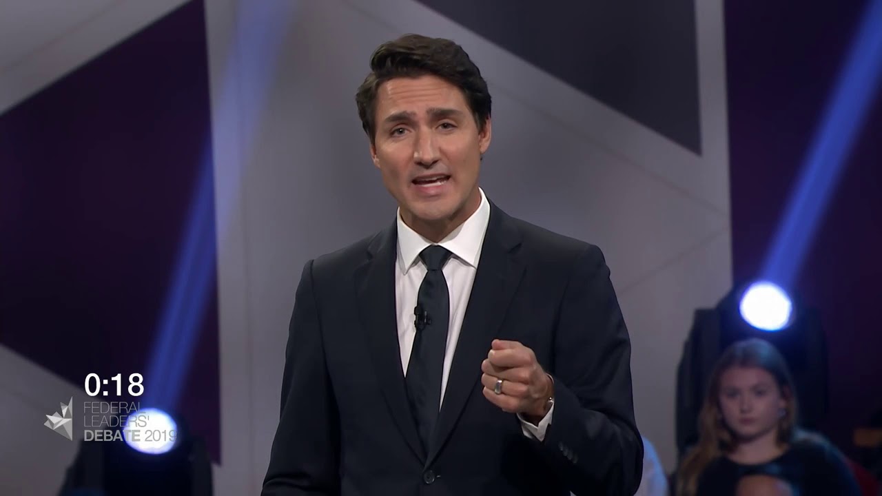 Justin Trudeau answers a question about income inequality and affordability