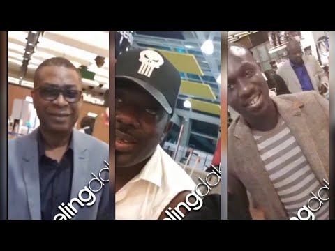 Vidéo-Bercy: Youssou Ndour et Pape Diouf dans le même vol Vidéo-Bercy: Youssou Ndour et Pape Diouf dans le même vol