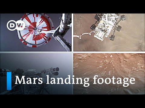 NASA、火星探査機の着陸映像を公開｜DWニュース (NASA releases first video of it's Mars rover landing | DW News)