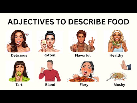 English Vocabulary: Describing Food with Example & Picture | Adjectives to Describe Food Taste