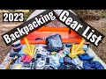 My Backpacking Gear List - 2023